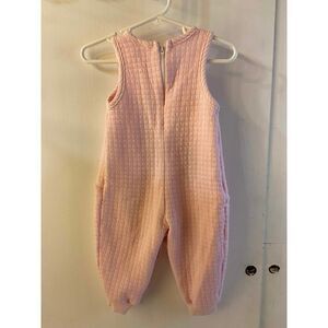 Buster Brown quilted romper  one piece body suit 12‎ month Made in USA pink